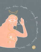 Load image into Gallery viewer, Know Original Gouache Painting on Board Orange Blue