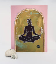 Load image into Gallery viewer, Skin Deep Original Painting on Board Pink Yellow Oxide and Brown Natasha Mott