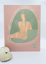 Load image into Gallery viewer, Transform Original Painting on Board Pink Green and Peach