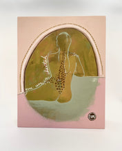 Load image into Gallery viewer, You Are a Cheetah Original Painting on Board Pink Yellow Oxide Green Brown