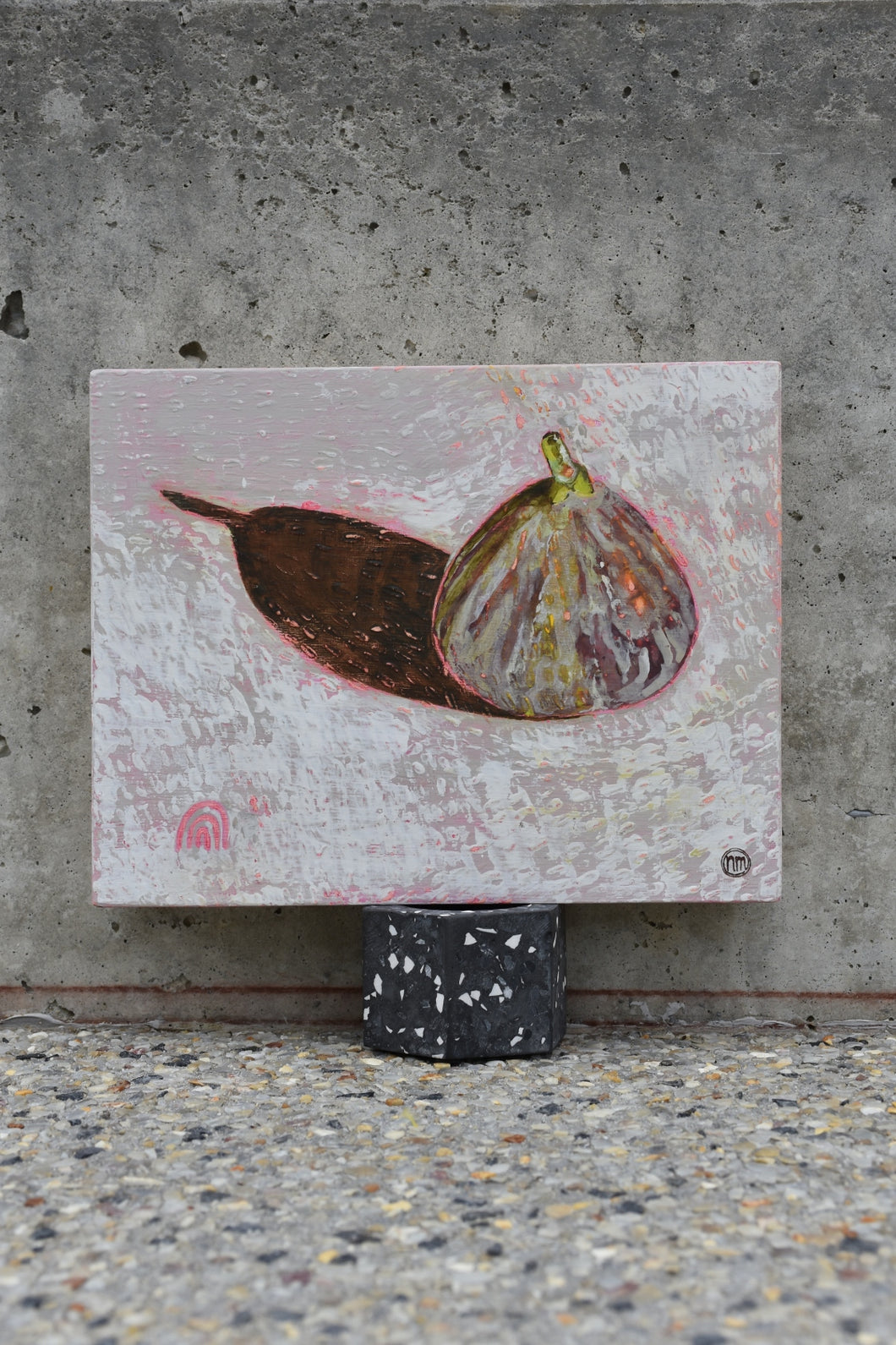A gouache painting of a fig by West Australian artist Natasha Mott